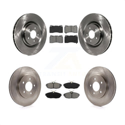 Front Rear Disc Brake Rotors And Semi-Metallic Pads Kit For Ford Mustang K8S-100914