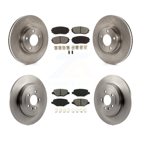 Front Rear Disc Brake Rotors And Semi-Metallic Pads Kit For Ford Edge Lincoln MKX K8S-100921 by Transit Auto