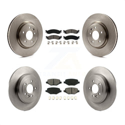 Front Rear Disc Brake Rotors And Semi-Metallic Pads Kit For 2010-2012 Ford Taurus SHO K8S-100927