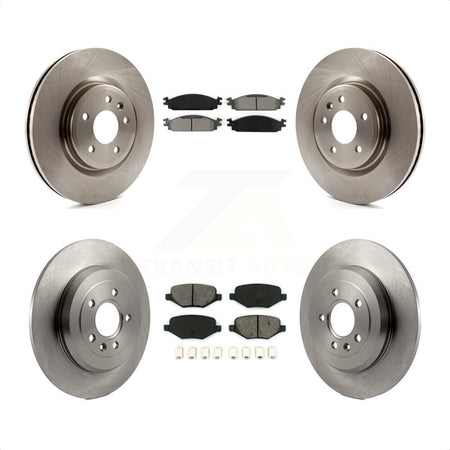 Front Rear Disc Brake Rotors And Semi-Metallic Pads Kit For 2009-2010 Lincoln MKS K8S-100928 by Transit Auto