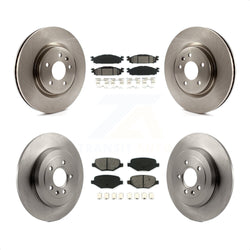 Front Rear Disc Brake Rotors And Semi-Metallic Pads Kit For Ford Explorer Taurus Flex Lincoln MKT MKS K8S-100929