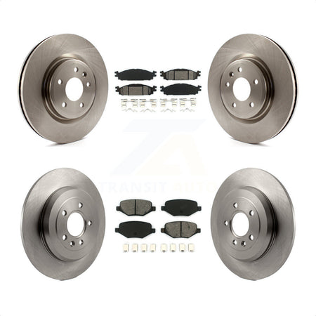 Front Rear Disc Brake Rotors And Semi-Metallic Pads Kit For Ford Explorer Taurus Flex Lincoln MKT MKS K8S-100929 by Transit Auto