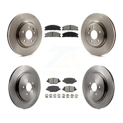 Front Rear Disc Brake Rotors And Semi-Metallic Pads Kit For 2013 Ford Explorer Sport With Heavy Duty Brakes K8S-100931