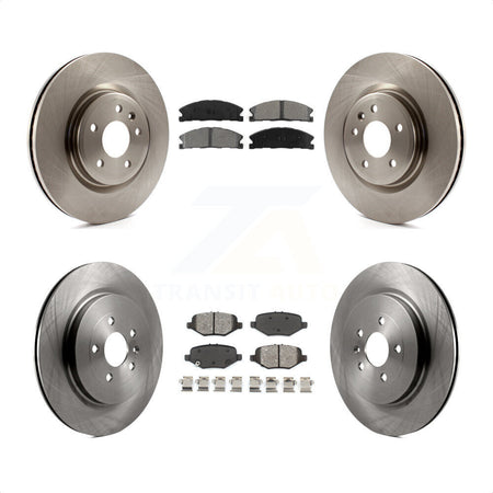 Front Rear Disc Brake Rotors And Semi-Metallic Pads Kit For 2013 Ford Explorer Sport With Heavy Duty Brakes K8S-100931 by Transit Auto