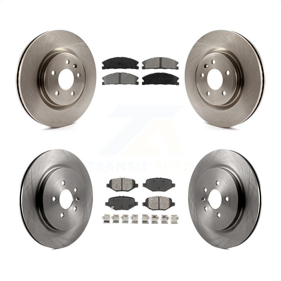 Front Rear Disc Brake Rotors And Semi-Metallic Pads Kit For 2013 Ford Explorer Sport With Heavy Duty Brakes K8S-100931 by Transit Auto