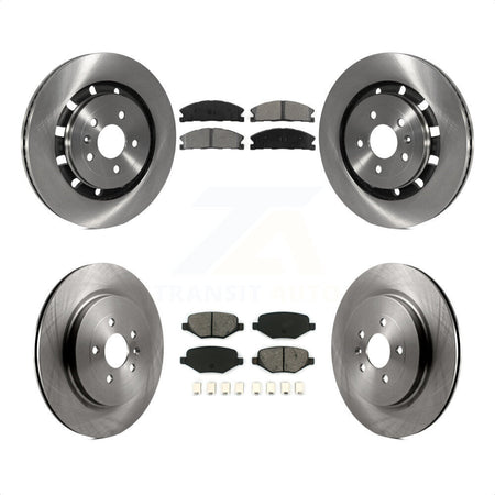 Front Rear Disc Brake Rotors And Semi-Metallic Pads Kit For Ford Explorer Police Interceptor Utility Lincoln MKS Flex Taurus MKT K8S-100938 by Transit Auto