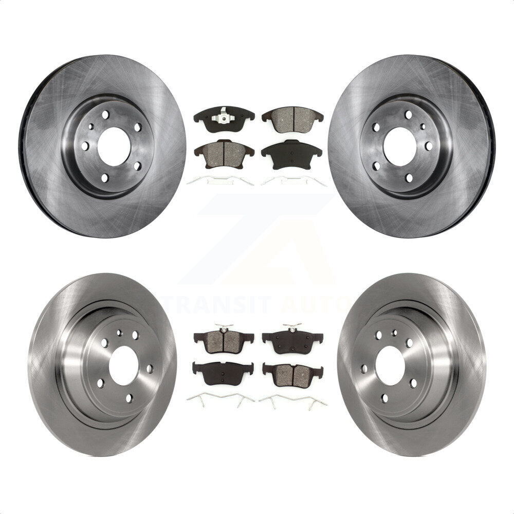 Front Rear Disc Brake Rotors And Semi-Metallic Pads Kit For Ford Fusion Lincoln MKZ K8S-100940 by Transit Auto