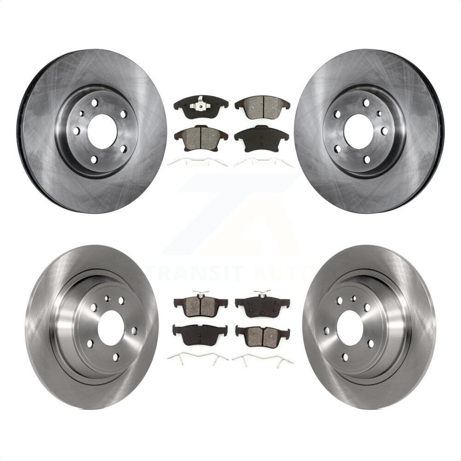 Front Rear Disc Brake Rotors And Semi-Metallic Pads Kit For Ford Fusion Lincoln MKZ K8S-100940 by Transit Auto