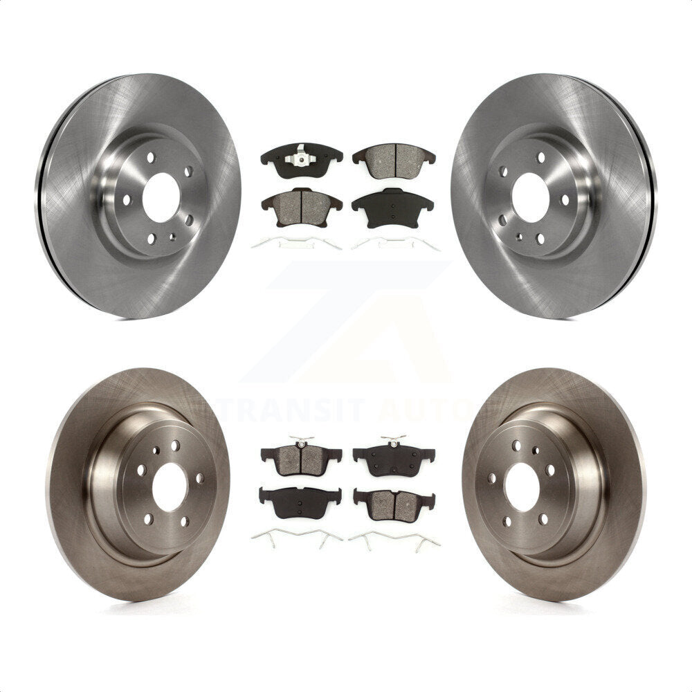 Front Rear Disc Brake Rotors And Semi-Metallic Pads Kit For Ford Fusion Lincoln MKZ K8S-100941 by Transit Auto