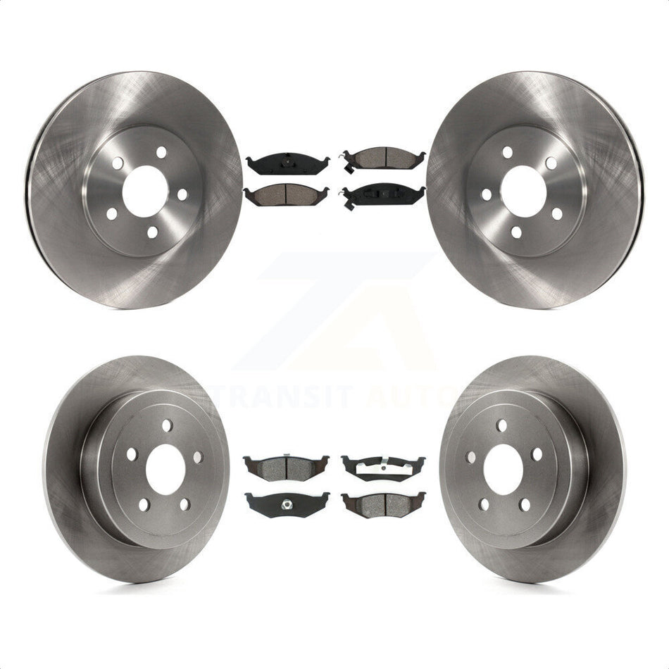 Front Rear Disc Brake Rotors And Semi-Metallic Pads Kit For Dodge Stratus Chrysler Cirrus Plymouth Breeze K8S-100952 by Transit Auto