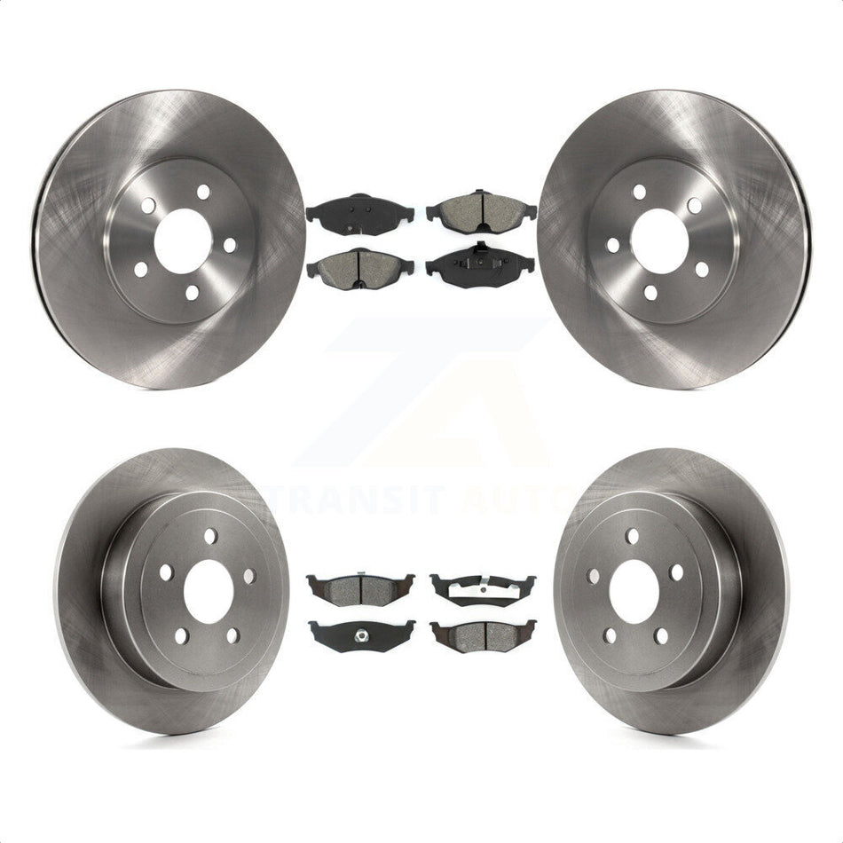 Front Rear Disc Brake Rotors And Semi-Metallic Pads Kit For Chrysler Sebring Dodge Stratus K8S-100953 by Transit Auto