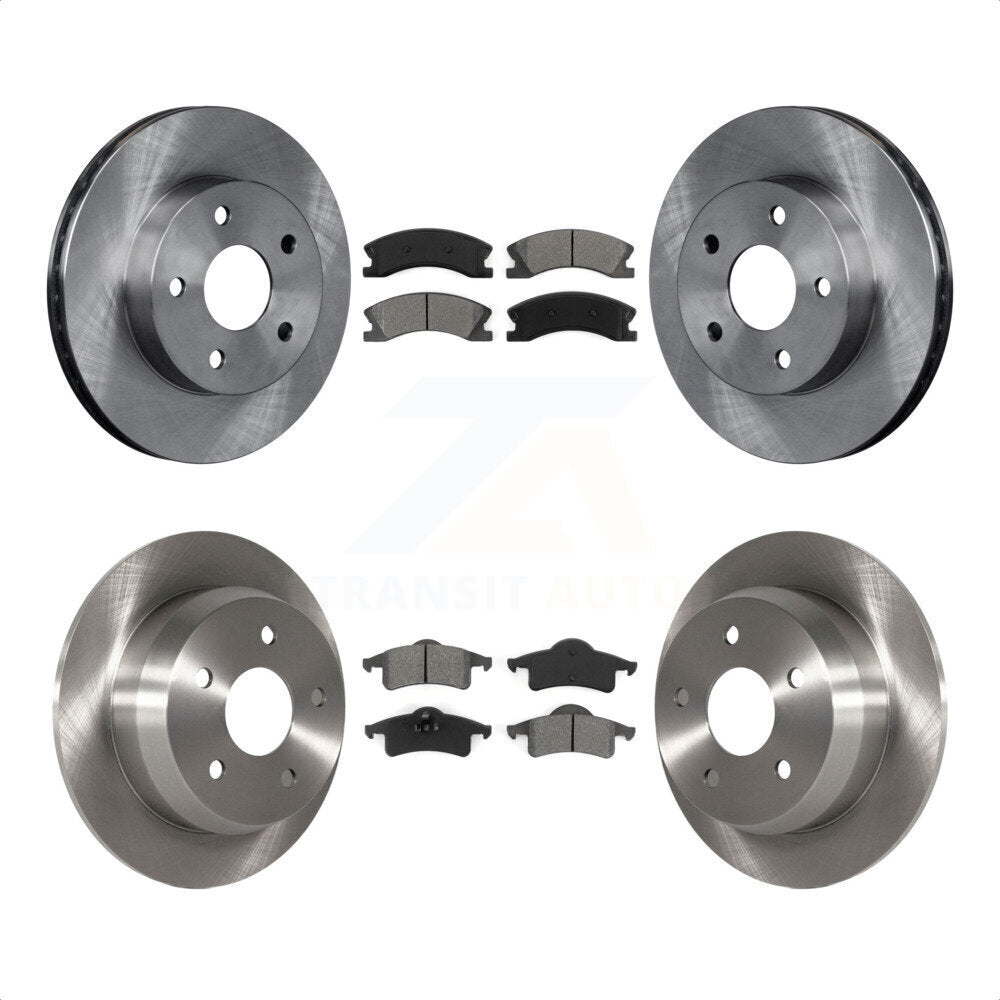 Front Rear Disc Brake Rotors And Semi-Metallic Pads Kit For Jeep Grand Cherokee K8S-100960 by Transit Auto