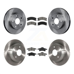 Front Rear Disc Brake Rotors And Semi-Metallic Pads Kit For Jeep Grand Cherokee K8S-100960