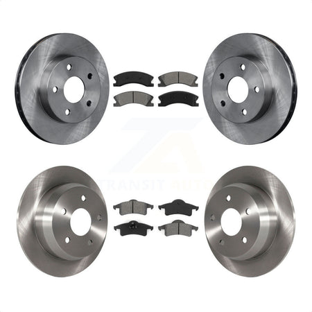 Front Rear Disc Brake Rotors And Semi-Metallic Pads Kit For Jeep Grand Cherokee K8S-100960 by Transit Auto