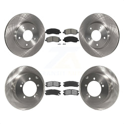 Front Rear Disc Brake Rotors And Semi-Metallic Pads Kit For Chrysler Sebring Mitsubishi Dodge Stratus Eclipse Galant K8S-100965