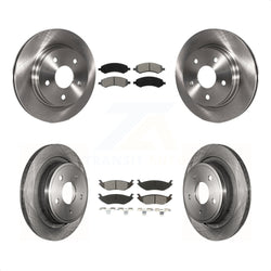 Front Rear Disc Brake Rotors And Semi-Metallic Pads Kit For Ram 1500 Dodge Classic Durango Chrysler Aspen K8S-100975
