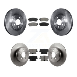 Front Rear Disc Brake Rotors And Semi-Metallic Pads Kit For Dodge Charger Chrysler 300 Challenger Magnum K8S-100985