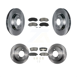 Front Rear Disc Brake Rotors And Semi-Metallic Pads Kit For Jeep Patriot Dodge Compass Caliber Chrysler Avenger Sebring 200 K8S-100996