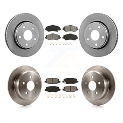 Front Rear Disc Brake Rotors And Semi-Metallic Pads Kit For Jeep Wrangler JK K8S-101001