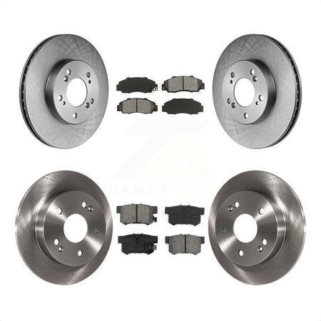 Front Rear Disc Brake Rotors And Semi-Metallic Pads Kit For 1997-2001 Honda Prelude K8S-101017 by Transit Auto