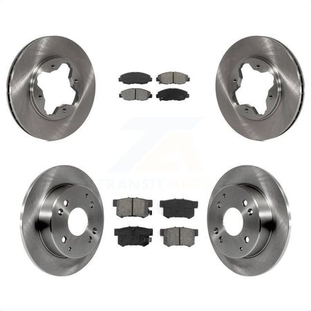 Front Rear Disc Brake Rotors And Semi-Metallic Pads Kit For Honda Accord Acura CL K8S-101030 by Transit Auto