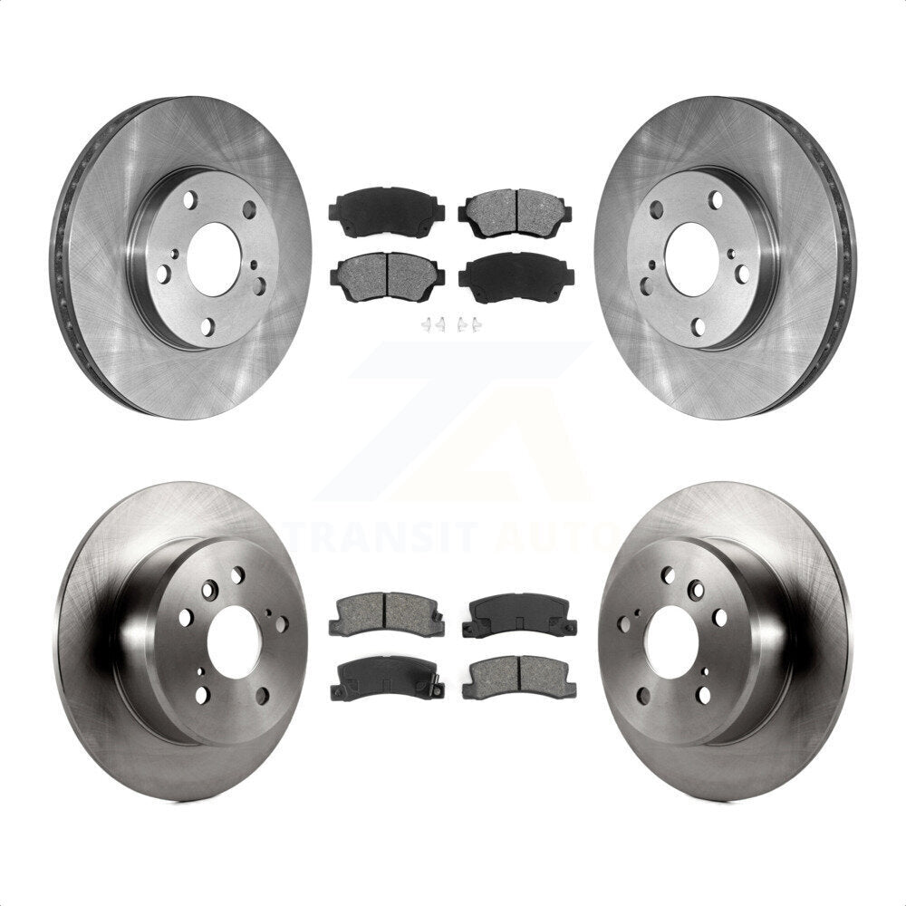 Front Rear Disc Brake Rotors And Semi-Metallic Pads Kit For Toyota Camry Lexus ES300 K8S-101039 by Transit Auto