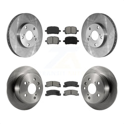 Front Rear Disc Brake Rotors And Semi-Metallic Pads Kit For Toyota Camry Lexus ES300 Solara K8S-101041