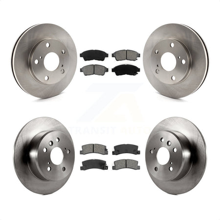 Front Rear Disc Brake Rotors And Semi-Metallic Pads Kit For Toyota Camry K8S-101049 by Transit Auto