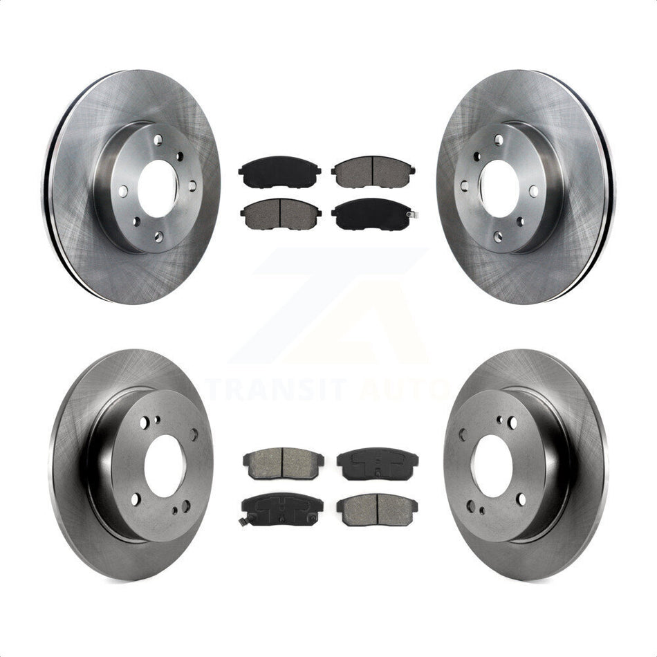 Front Rear Disc Brake Rotors And Semi-Metallic Pads Kit For Nissan Sentra INFINITI G20 K8S-101055 by Transit Auto