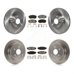 Front Rear Disc Brake Rotors And Semi-Metallic Pads Kit For Subaru Impreza K8S-101072