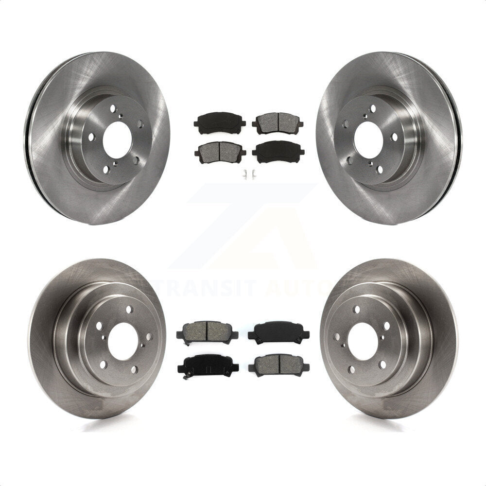 Front Rear Disc Brake Rotors And Semi-Metallic Pads Kit For Subaru Forester Impreza K8S-101075 by Transit Auto