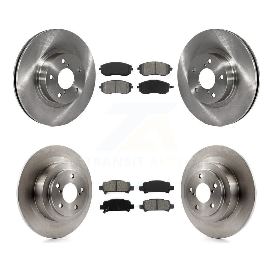 Front Rear Disc Brake Rotors And Semi-Metallic Pads Kit For Subaru Legacy K8S-101079 by Transit Auto