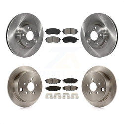 Front Rear Disc Brake Rotors And Semi-Metallic Pads Kit For Subaru Impreza K8S-101081