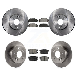 Front Rear Disc Brake Rotors And Semi-Metallic Pads Kit For 1998-2002 Honda Accord 3.0L K8S-101086