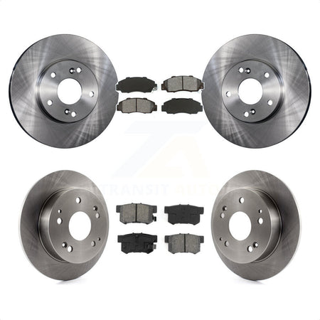 Front Rear Disc Brake Rotors And Semi-Metallic Pads Kit For 1998-2002 Honda Accord 3.0L K8S-101086 by Transit Auto