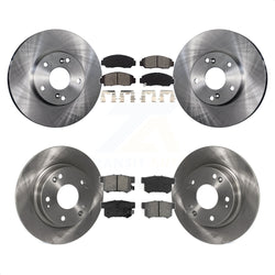 Front Rear Disc Brake Rotors And Semi-Metallic Pads Kit For Acura CSX K8S-101094