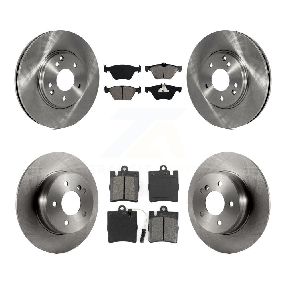 Front Rear Disc Brake Rotors And Semi-Metallic Pads Kit For Mercedes-Benz E320 CLK320 E430 CLK430 K8S-101097 by Transit Auto