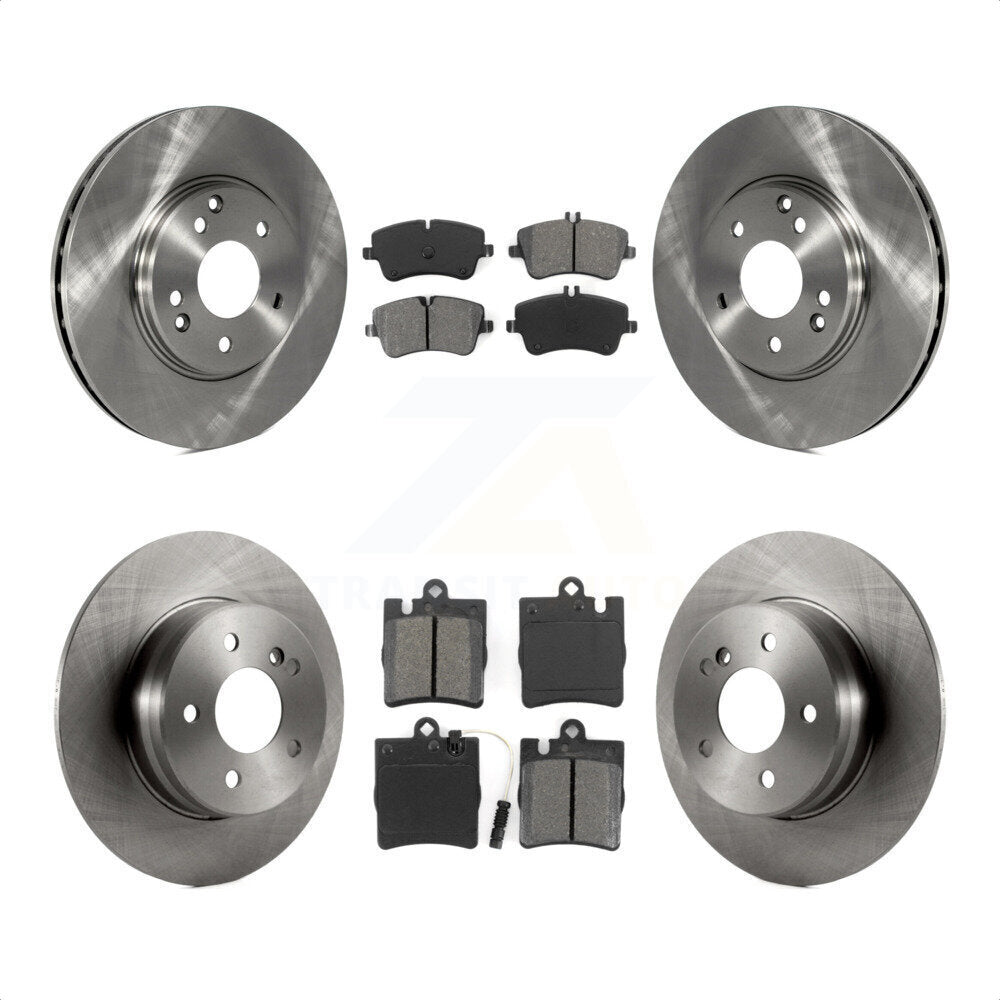 Front Rear Disc Brake Rotors And Semi-Metallic Pads Kit For Mercedes-Benz C240 CLK350 C320 C280 CLK320 C350 K8S-101099 by Transit Auto