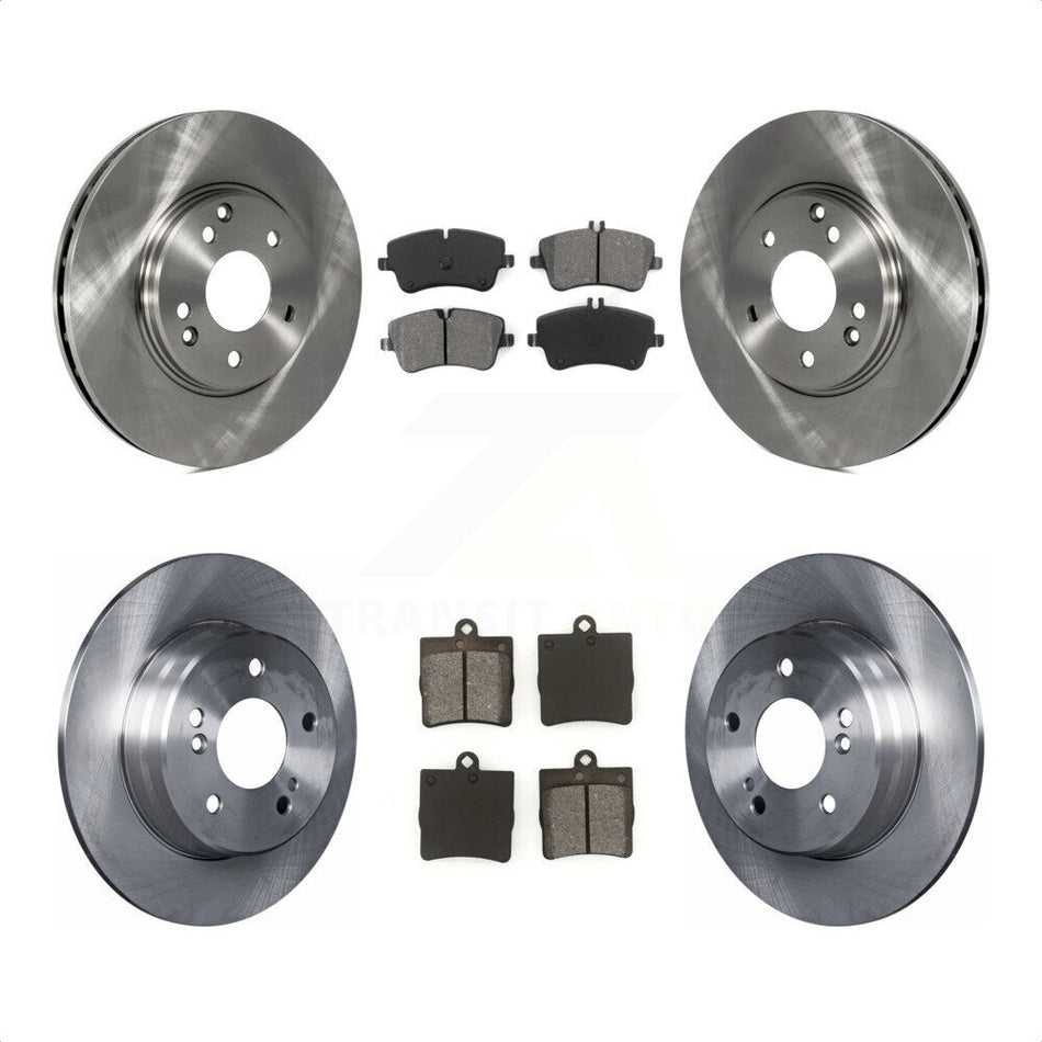 Front Rear Disc Brake Rotors And Semi-Metallic Pads Kit For Mercedes-Benz SLK280 SLK300 K8S-101100 by Transit Auto