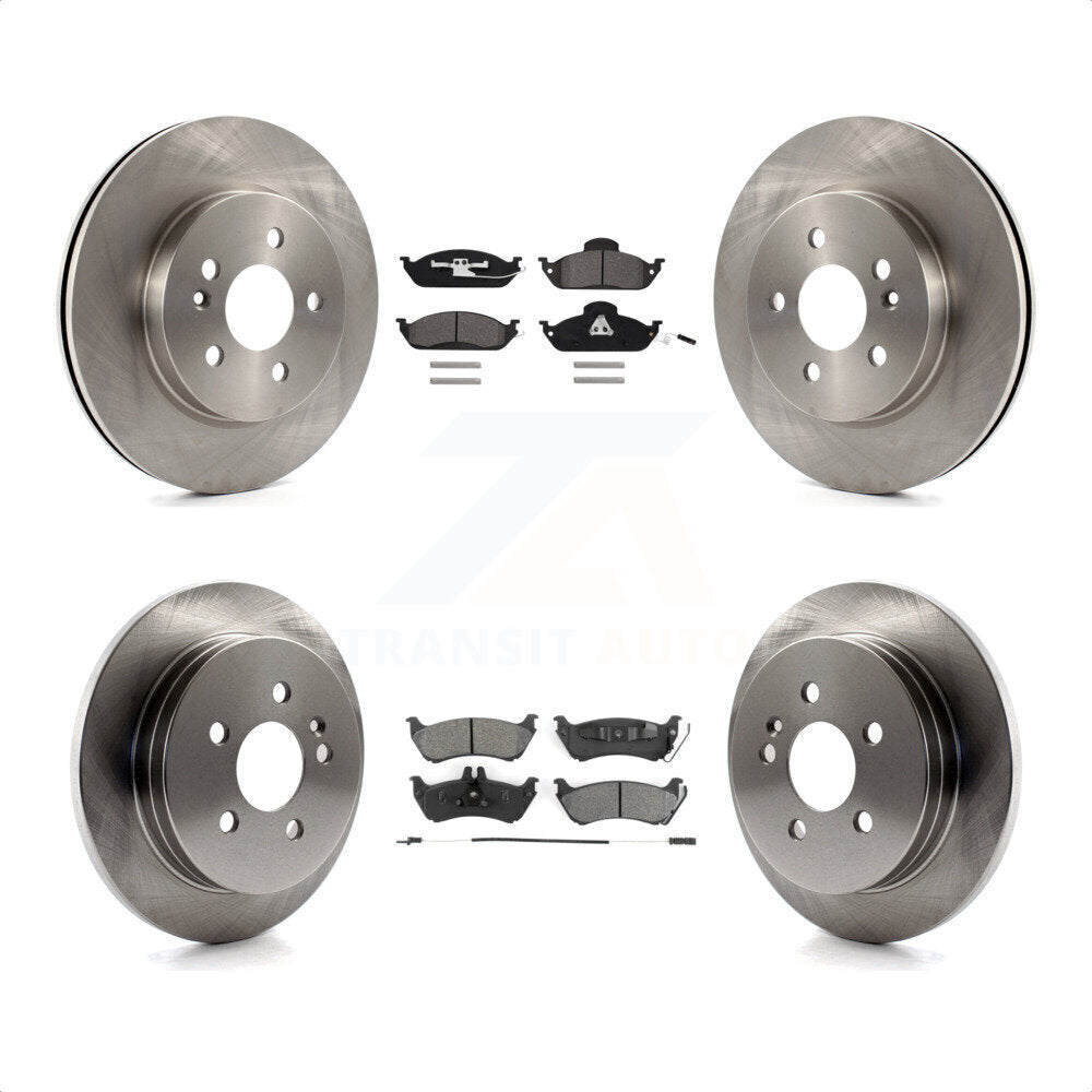 Front Rear Disc Brake Rotors And Semi-Metallic Pads Kit For Mercedes-Benz ML320 ML350 ML430 K8S-101112 by Transit Auto
