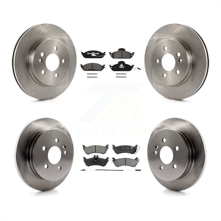 Front Rear Disc Brake Rotors And Semi-Metallic Pads Kit For Mercedes-Benz ML320 ML350 ML430 K8S-101112 by Transit Auto