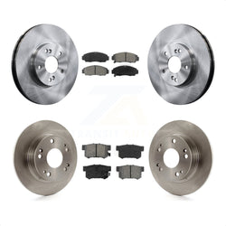 Front Rear Disc Brake Rotors And Semi-Metallic Pads Kit For Honda Accord Acura TSX K8S-101117
