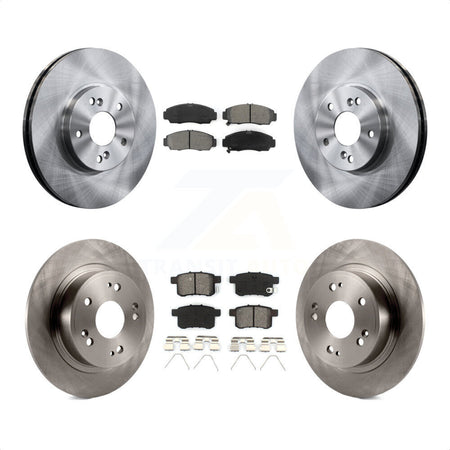 Front Rear Disc Brake Rotors And Semi-Metallic Pads Kit For Honda Accord Acura TSX K8S-101119 by Transit Auto