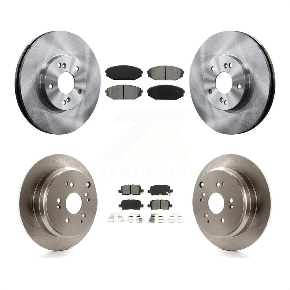 Front Rear Disc Brake Rotors And Semi-Metallic Pads Kit For 2002-2004 Honda Odyssey K8S-101121 by Transit Auto