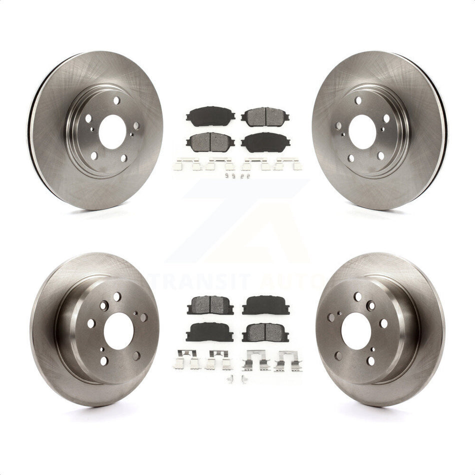 Front Rear Disc Brake Rotors And Semi-Metallic Pads Kit For 2004-2006 Lexus ES330 K8S-101130 by Transit Auto