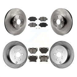 Front Rear Disc Brake Rotors And Semi-Metallic Pads Kit For Toyota Celica K8S-101133