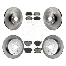 Front Rear Disc Brake Rotors And Semi-Metallic Pads Kit For Toyota Corolla Matrix Pontiac Vibe K8S-101135