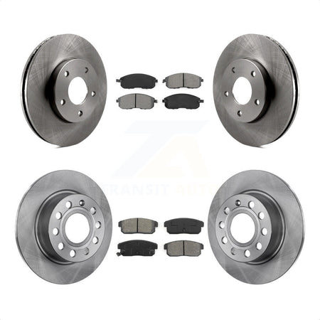 Front Rear Disc Brake Rotors And Semi-Metallic Pads Kit For Nissan Maxima INFINITI I30 From 10/00 K8S-101137 by Transit Auto