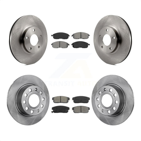 Front Rear Disc Brake Rotors And Semi-Metallic Pads Kit For Nissan Maxima INFINITI I35 K8S-101167 by Transit Auto