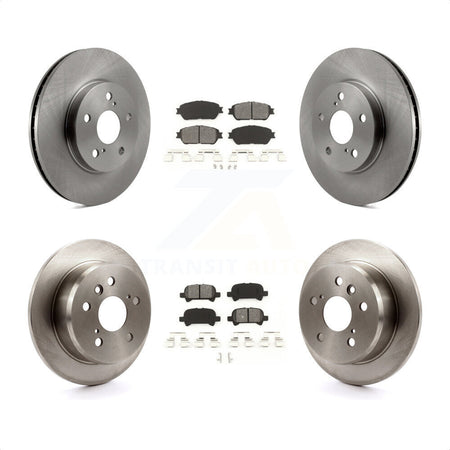 Front Rear Disc Brake Rotors And Semi-Metallic Pads Kit For Toyota Camry Avalon Solara K8S-101169 by Transit Auto